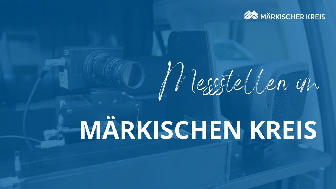 Messstellen im Märkischen Kreis, umgeben von Blitzgeräten und Technik.