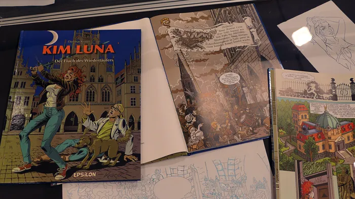 Comic-Bücher und Illustrationen der Serie „Kim Luna“.